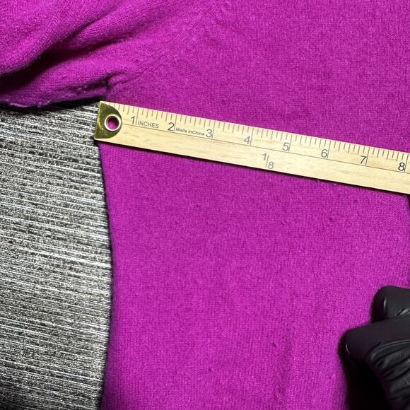 Charter Club Cashmere Luxury Women's XL Purple V Neck Pullover - Picture 9 of 16